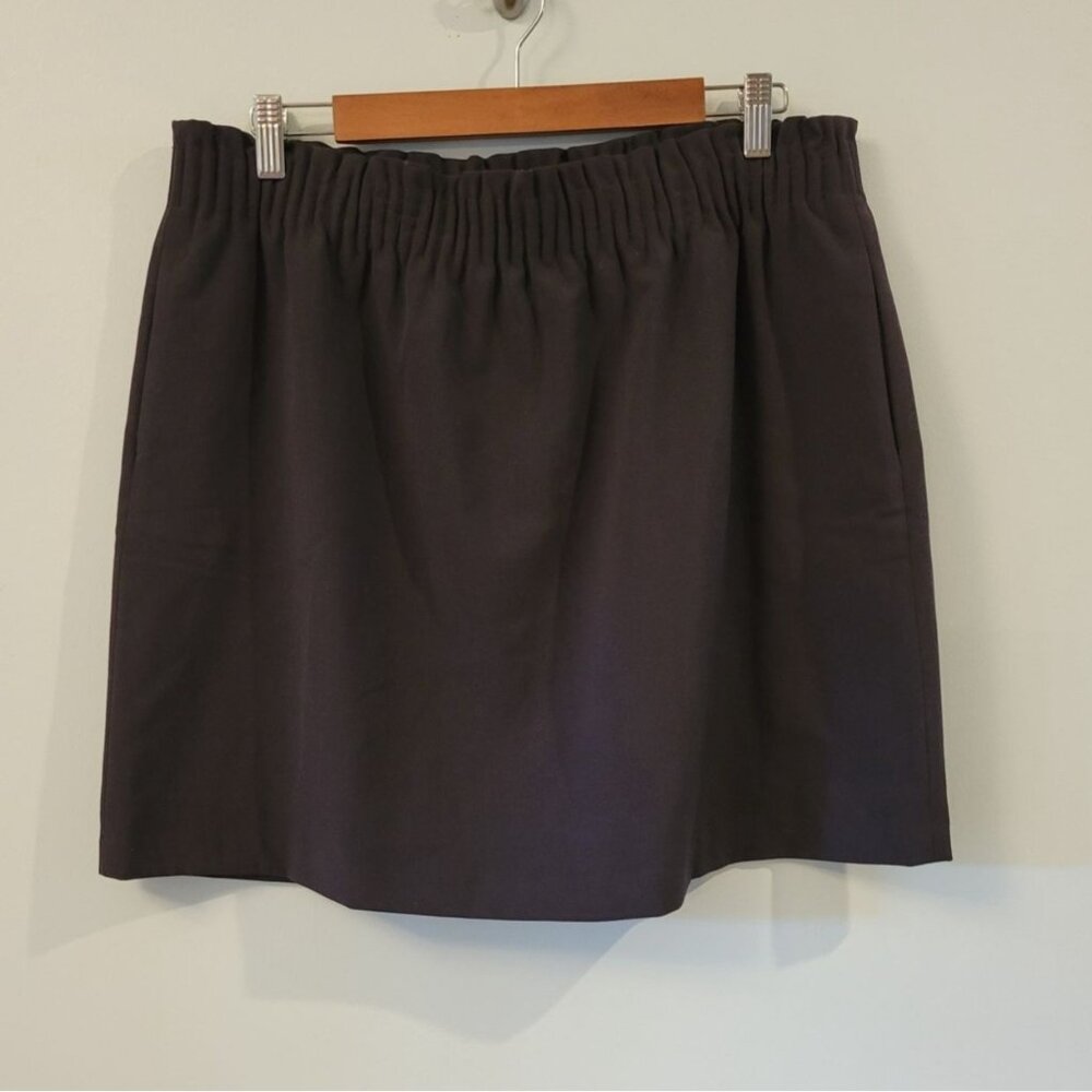 J Crew Mercantile Black Sidewalk City Skirt Size 14